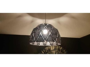 geometric lamp geometrical design household lampshade shading 3d print model - Mito3D
