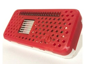 ultra pequeña pi caso funda gpio frambuesa 3d print model - Mito3D