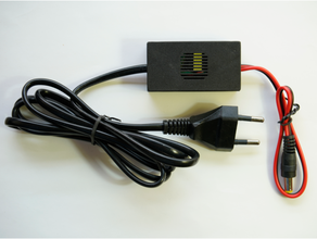 küçük ac dc dönüştürücü 08v 11v 5w acdc güç arz adaptör Kutu pcb Kulp destek binmek 3d print model - Mito3D