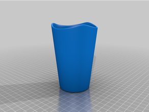 brush cup 3d print model - Mito3D