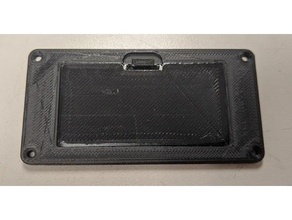 battery door cover 9v - universal mount 3d print model - Mito3D