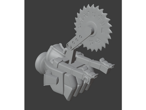 power chainfist circular conversion 40k blade chain chainsaw chaos classic claw fist ork powerclaw powerfist space marine tool warhammer weapon wh40k 3d print model - Mito3D