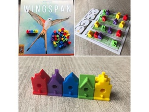 Envergadura jogo tabuleiro Casa passarinho holandês canal casas 3d print model - Mito3D