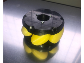 totalmente paramétrico mecanum roda criada freecad mecanun robô robótica 3d print model - Mito3D