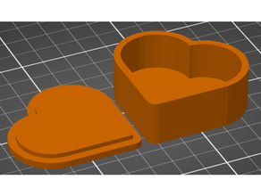 heart shaped Valentinstag Box 3d print model - Mito3D