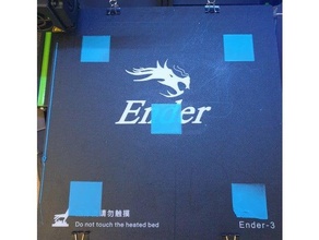 Ender 3 Bett Nivellierung Quadrate Niveau 3d print model - Mito3D