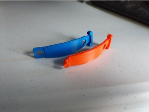 mask strap 2 piece connector medical 3d print model - Mito3D