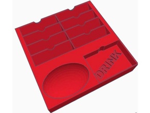 vermelho Dragão Pousada armazenamento solução encaixa original caixa 3d print model - Mito3D