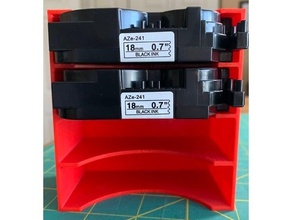 brother label maker tape holder tool organizer 3d print model - Mito3D