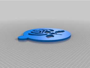 rose coffee 3d print model - Mito3D