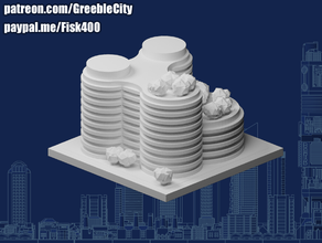 greeblecity ambientale centro patreon 3d print model - Mito3D