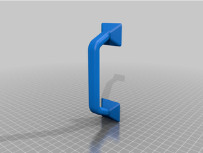 handle plexiglas panel fusion 360 source 3d print model - Mito3D