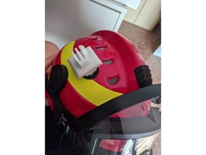 attacco gopro casco sicor eom montare telecamera elmo pompiere vigili fuoco 3d print model - Mito3D
