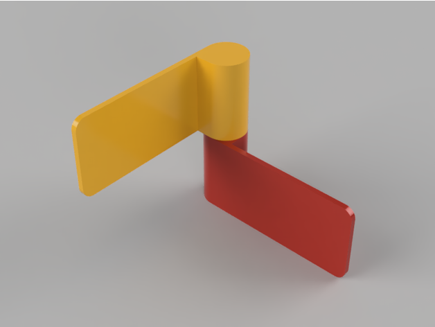 Scharniere Plexiglas Paneele Verschmelzung 360 Quelle Scharnier 3D print model - Mito3D
