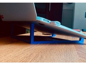 simple laptop stand apple diy electronics easy ender 3 accessories macbook support print place typing 3d print model - Mito3D