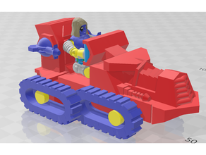 quadra escala motu ataque trak he man mestres universo veículo 3d print model - Mito3D