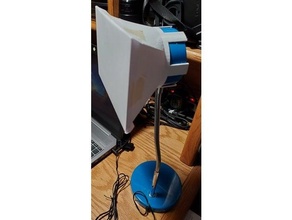 clip-on softbox diffuser globe electric led desk lamp light 3d print model - Mito3D