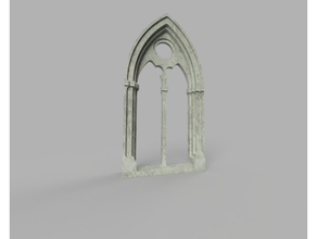 gothic arch dnd dungeons dragons scatter terrain wargame 3d print model - Mito3D
