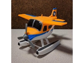 animal traversée hydravion avion 3d print model - Mito3D
