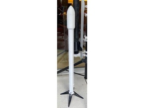 volador 29mm hpr spacex halcón 9 alto cohetería pasatiempo modelo cohete 3d print model - Mito3D