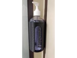 parete montare hydro alcohol dispenser dispensador idroalcolico idroalcol sapone soporte 3d print model - Mito3D