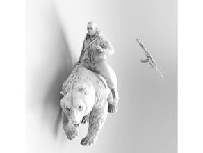 Vladimir Putin ayı 3dprintable aksiyon şekil Donald koz Rusya heykel 3d print model - Mito3D