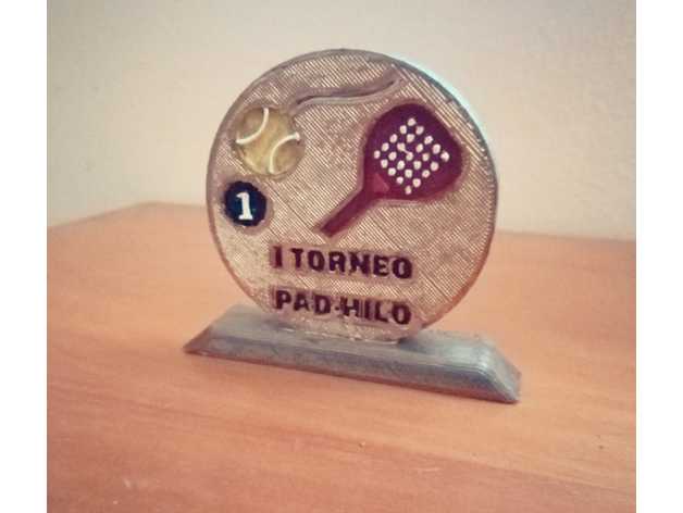 trofeo 1 campeonato pad hilo 3D print model - Mito3D