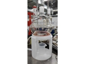 5 liter jacked flask outlet stand 05 cork laboratory tools lab equipment mount 3d print model - Mito3D