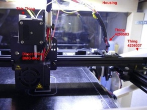 cable organizer ender hotend direct extrusion guide holder management extruder ender5 3d print model - Mito3D