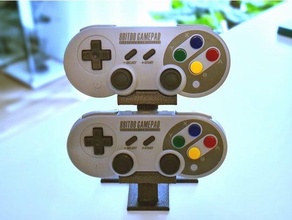 8bitdo sf30 pro dual stand holder sn30 display 3d print model - Mito3D