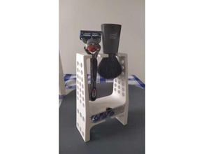 razor holder stand support 3d print model - Mito3D