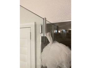 shower door hook 10mm bathroom 3d print model - Mito3D