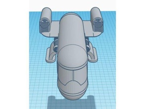 gelecek araç model 1 1a kumdan tepe dövüşçü uçan araba sci fi Bilim kurgu bilimkurgu uzay gemisi 3d print model - Mito3D