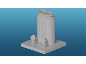 greeblecity curvado escritório 3d print model - Mito3D