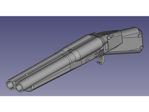 airsoft db sbs fusil pompe baril co2 double vert gaz propane 3d print model - Mito3D