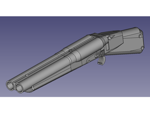 Airsoft db sbs Schrotflinte Fass co2 doppelt Grün Gas Propan 3d print model - Mito3D