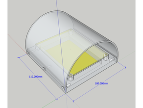 soporte led caso funda LED 3d print model - Mito3D