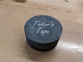 tailor's tape case 3d print model - Mito3D