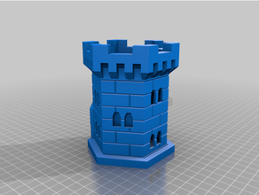dice tower monoprice mini delta 3d print model - Mito3D