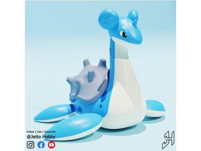 lapras 1 30 scale pokemon model kit 3d print model - Mito3D
