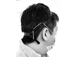 Rahmen Ohr Sparer Ausführung 2 covid 19 Ohrensparer Headset Respirator chirurgisch Maske 3d print model - Mito3D