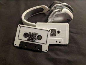 21st century mixtape gift music playlist qr code share 3d print model - Mito3D