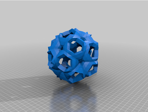convexicosahedral9v p50 p55 p60 p65 p70 1 2 3 4 10 11 45 46 47 48 54 dışbükey jeodezik ikosahedral 3d print model - Mito3D