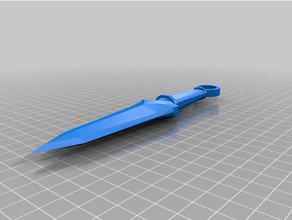 mk11 subzero kunai cosplay dagger mortal kombat 3d print model - Mito3D