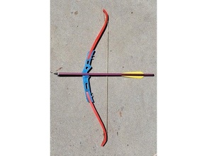 recurve bow archer archery equipment tools arrow 3d print model - Mito3D