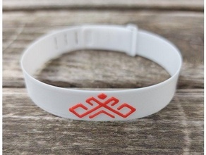 bielorussia braccialetto simbolo 3d print model - Mito3D