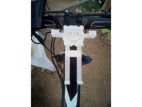 Unterstützung gießen Smartphone Fahrrad Telefon Halter Doogee s40 Bob l' Schwamm SpongeBob 3d print model - Mito3D