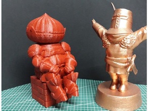 siegward catarina darksouls3 character darksouls game knight onion statue 3d print model - Mito3D