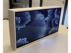 64x32 LED Matrix pi Gehäuse Adafruit Licht Himbeere 3d print model - Mito3D