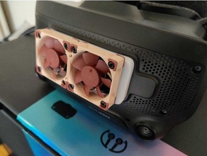 valvola frunk fan 40mm raffreddamento mod vapore vr auricolare 3d print model - Mito3D